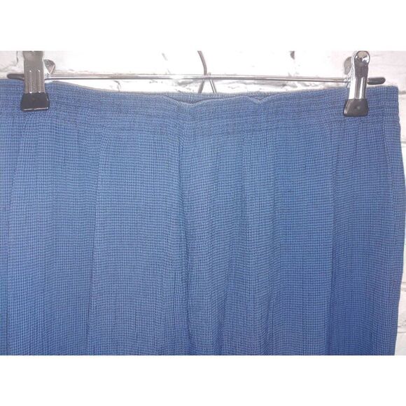 Briggs PETITE Vintage Women's Size Medium PETITE Blue/Black Pants - Picture 4 of 5